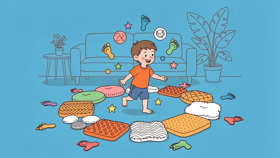 Zrób to sam: Ścieżka sensoryczna w małym mieszkaniu (Instrukcja + Zdjęcia)